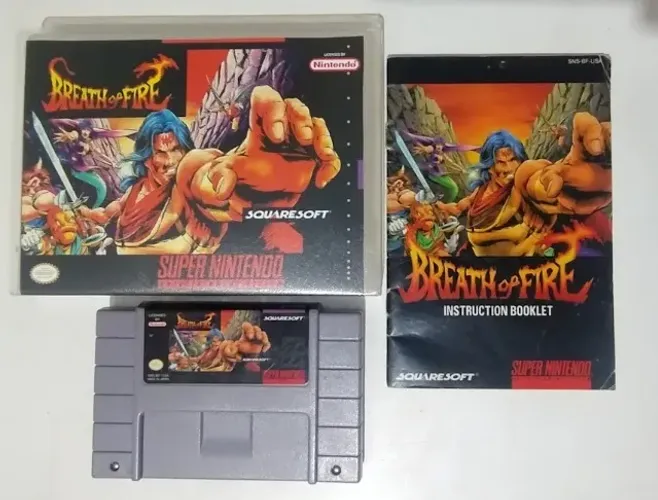 Breath of Fire Super Nintendo Original com Caixa e Manual