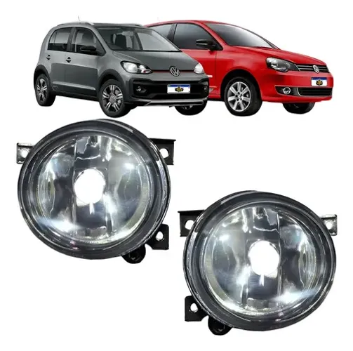 Par Farol De Milha Vw Up Polo 2012 A 2019 Cristal Transparente