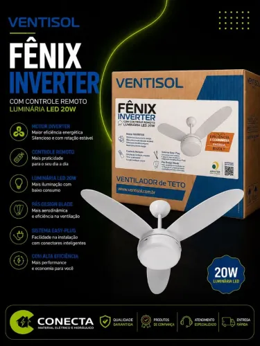 Ventilador Teto Controle Remoto  - Garantia na Loja 