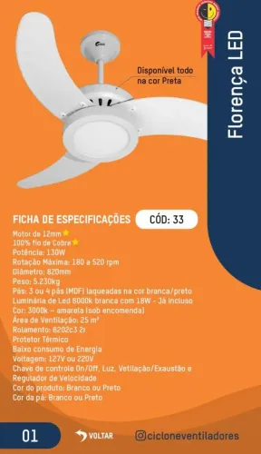 Ventiladores ciclone R$ 475,00 já instalado