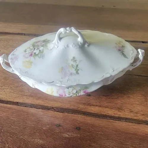 Porcelana Inglesa original 27 Cm x 18,5 Cm Tampa 30 Cm x 21 Cm val
