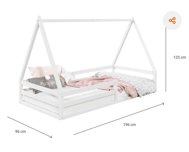 Cama Montessoriana Casinha Solteiro