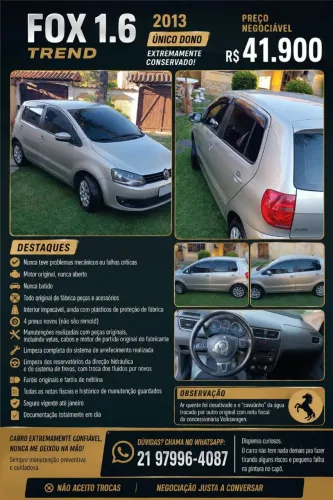 Volkswagen Fox 1.6 MI I Motion Total Flex 8V 5P 2013