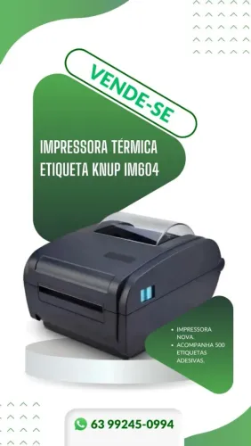 Impressora de etiquetas adesivas + 500 etiquetas 