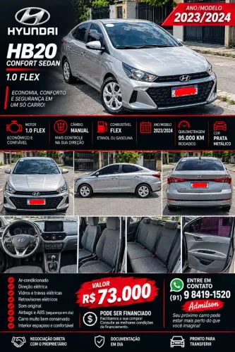 Hyundai HB20 Comfort 1.0 Flex 12V Mec. 2023