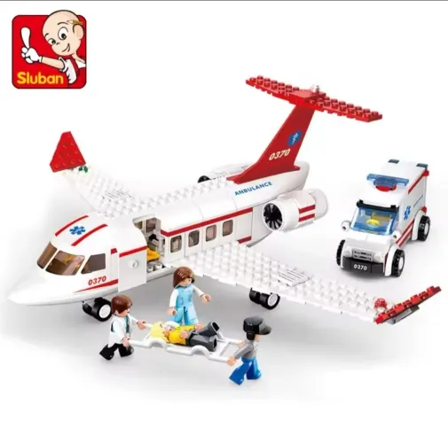 Sluban Avião Médico de montar tipo Lego 335 peças