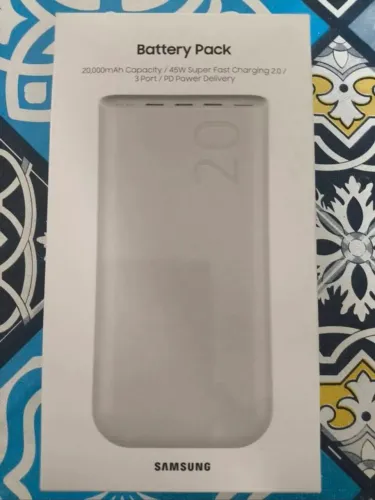 POWERBANK SAMSUNG 20W + CARREGADOR SAMSUNG 25W ORIGINAIS