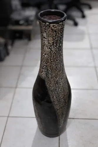 Vaso Decorativo Premium Estilo Rústico Moderno - Peça Elegante p/ Sala ou Escritório