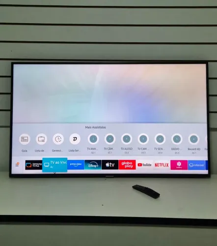 TV SAMSUNG 50 SMART WIFI COMPLETA 4K UHD TYZEN COM 3 MIL C4N4L GRÁTIS .DETALHE SIMPLES