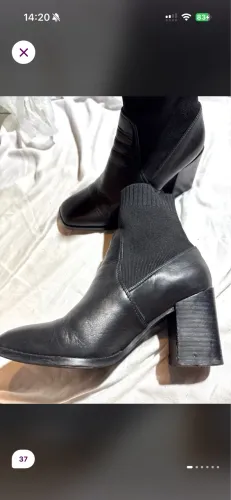 bota de couro wittner preta (austrália)