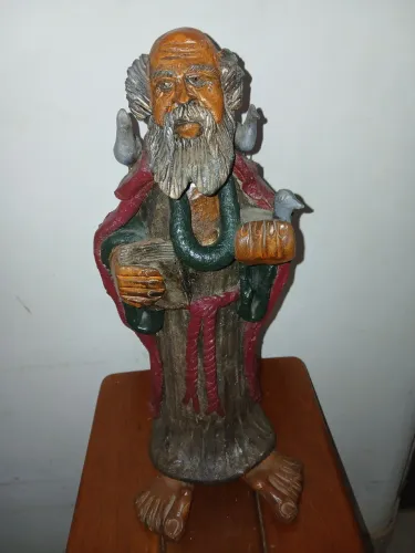 Arte-escultura são francisco de assis(material barro cozido)