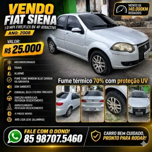 Fiat Siena ELX 1.0 MPI Fire/fire Flex 8V 4P 2008