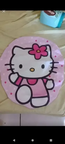 Painel redondo hello kitty 50x50