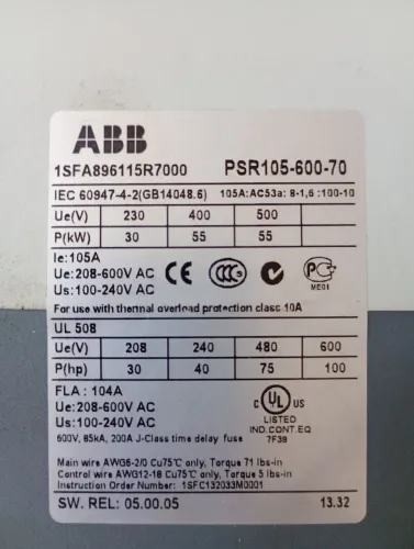 Sofstarte ABB