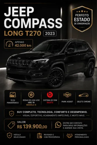 Jeep Compass Long. T270 1.3 TB 4X2 Flex AUT 2023