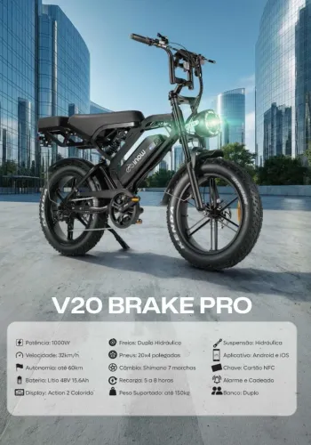 Bike Bicicleta Elétrica Inow V20 Brake Pro pagamento somente na entrega 0km 