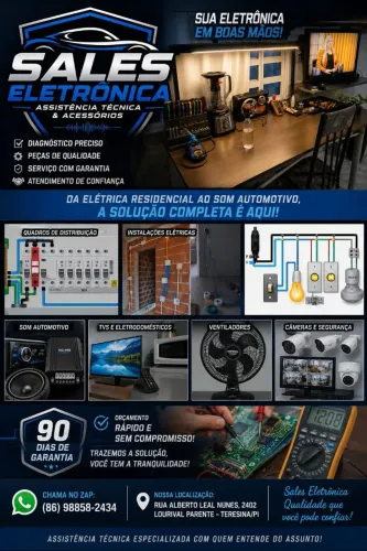 Conserto de TV, Ventilador, Informática e Backup - Sales Eletrônica<br>