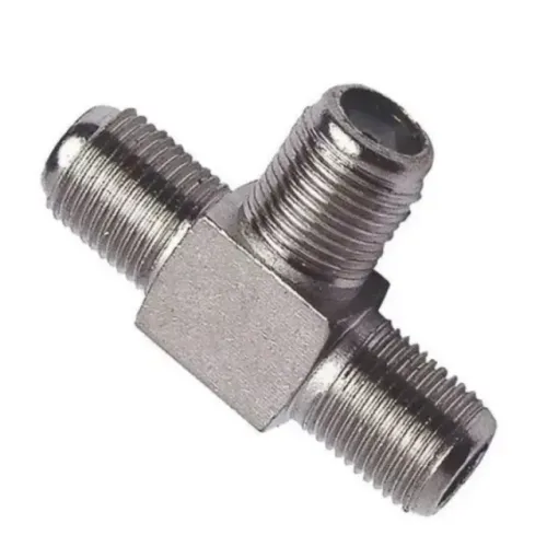 Emenda F Tipo T 3 Fêmeas para Cabo Coaxial modelos Rg6 e Rg59
