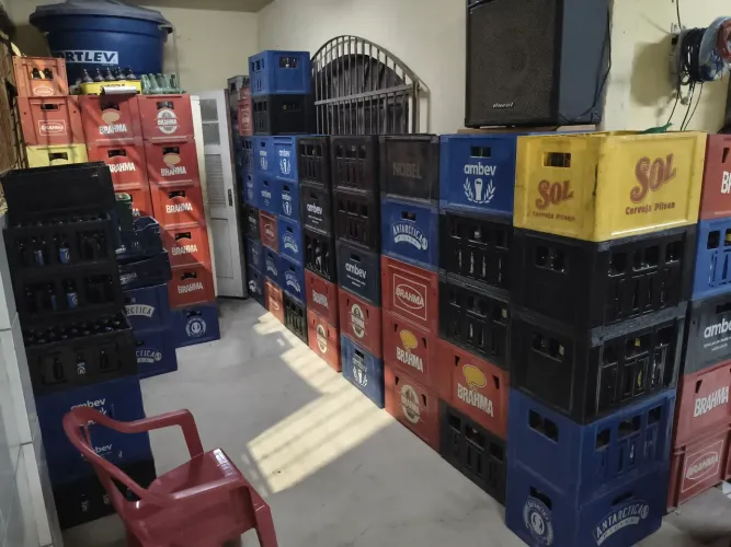Engradados de cerveja