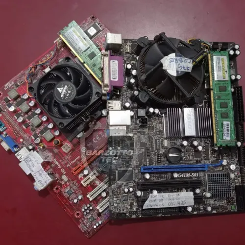 Kit placa mãe, processador dual core, 2 GB DDR3, cooler, garantia de loja