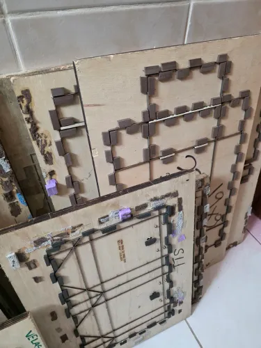 Facas de corte vinco com caixas de até 30 cm 