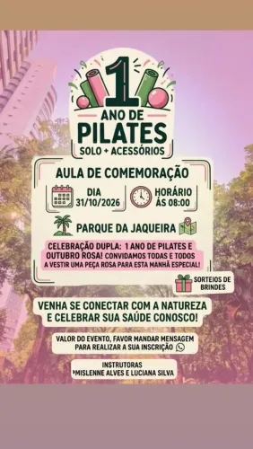 Aulão de aniversário Pilates Solo