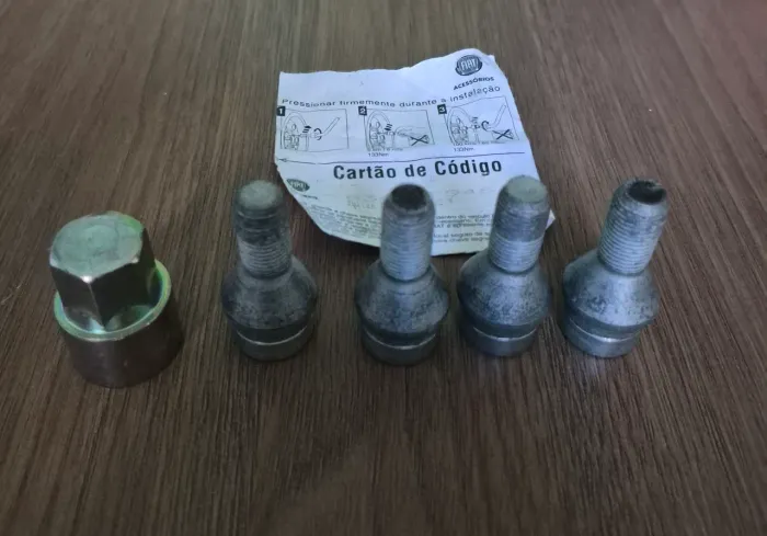 Kit de parafusos antifurto