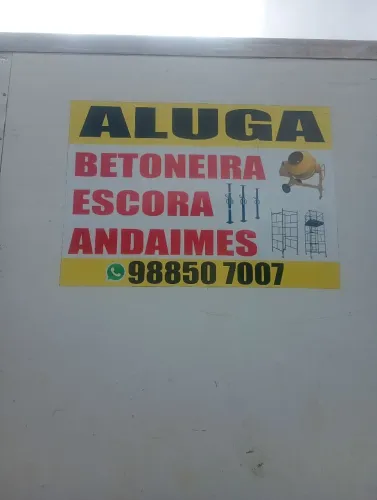 Aluga-se betoneiras escoras andaimes placa vibratória martelete fazemos frete