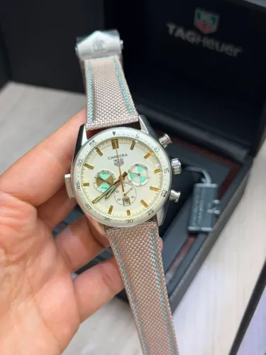 Relógio Estilo Tag Hever Carrera Chronograph Seafarer 42mm