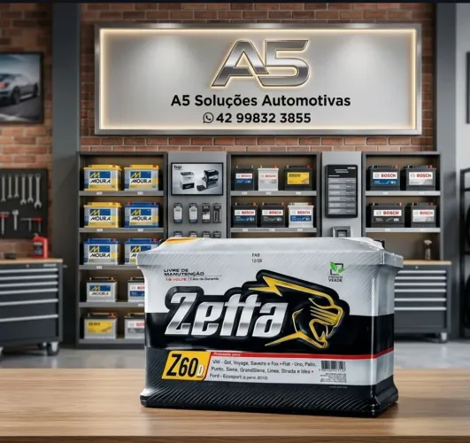 Bateria automotiva ZETTA 60AH