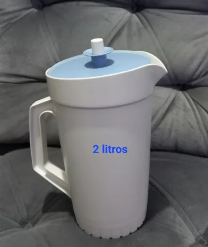 Jarra Tupperware 2 Litros Original com Tampa - Excelente Estado