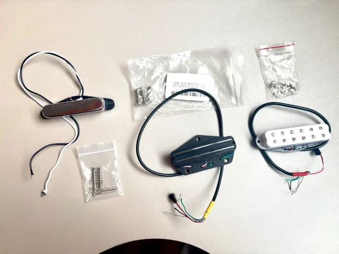3 Captadores de guitarra chineses strato e tele