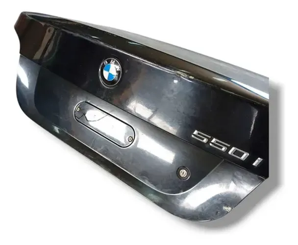 Tampa Porta Mala Bmw Série 5 530 550 2005 2008 2009 Preto
