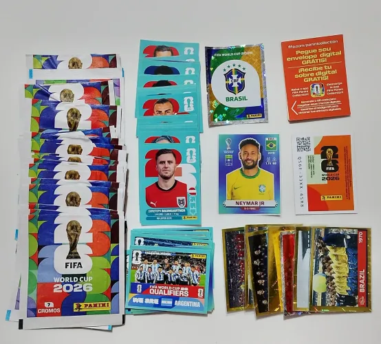 Vendo 42 figurinhas da Copa do Mundo 2026 novas.