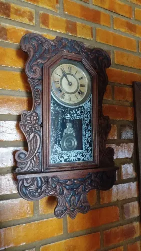Relogio De Parede Marca Ansonia Clock
