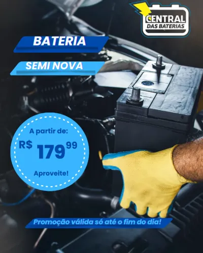 BATERIA AUTOMOTIVA 60Ah - QUALIDADE E ECONOMIA 
