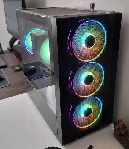 Computador mATX Gamer com Ryzen 5600 e RTX 4060