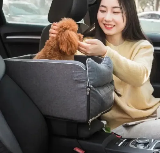Cadeirinha - Assento Pet para usar no carro
