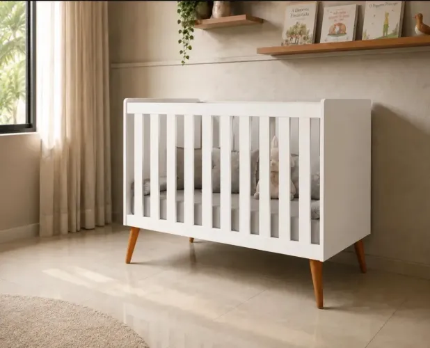 Berço americano novo com colchão