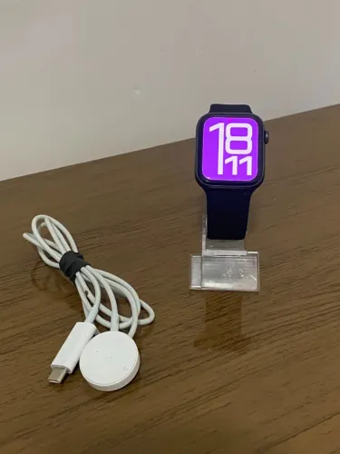 apple watch séries 6 gps 44mm - original e nunca aberto