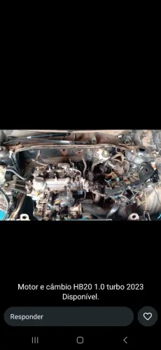 Motor e cambio hb20 2023 1.0 3cc turbo 