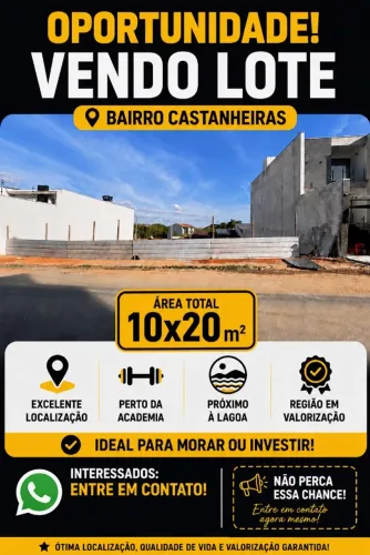 Lote à Venda no Bairro Castanheiras - Governador Valadares/MG