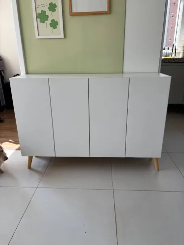 Buffet de jantar branco