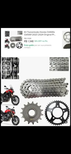 Kit de peças para moto
