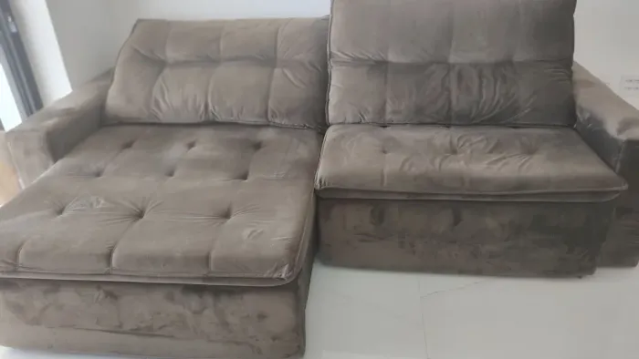Sofá Chaise Retrátil até 5 lugares.