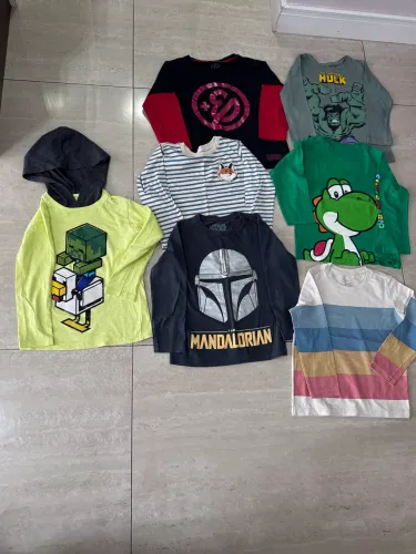 Lote de camisetas manga longa TAM 4 anos