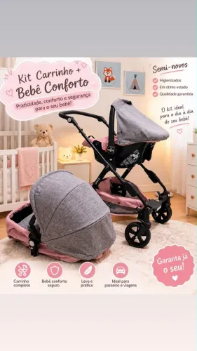 Carrinho e Bebê Conforto