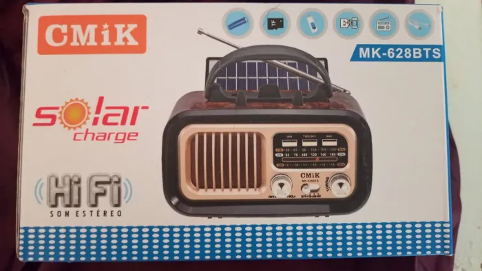 Rádio com carregamento solar envio por Uber flash cobro  uma taxa de envio
