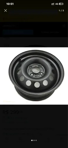 RODA FORD FIESTA FORD K 4x108 ARO 15 