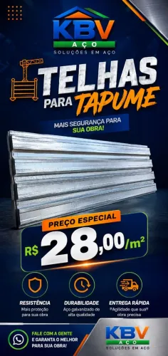 TELHA PRA TAPUME